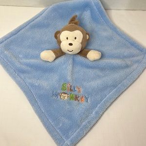 Baby Gear Silly Monkey Blue Security Blanket Lovey